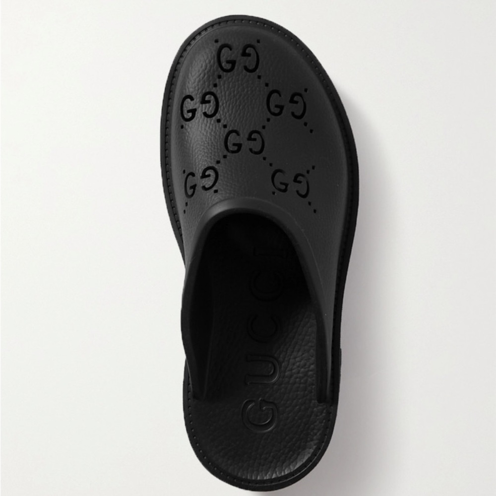 Gucci women’s platform perforated G sandal